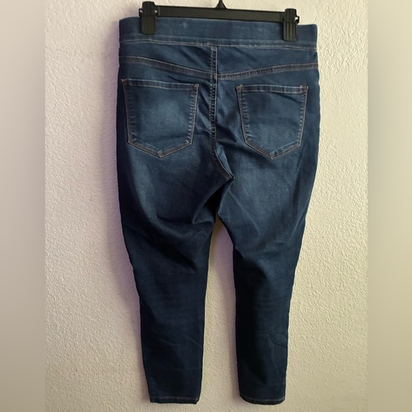 Nine West Blue Jeggings Pull On Skinny Crop Stretch 6 - Picture 3 of 11
